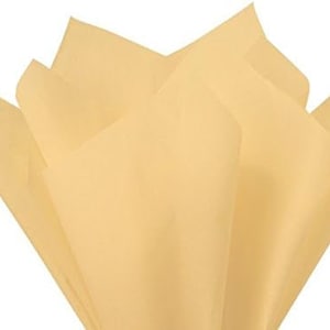 クリーム、高級厚手 18GSM ティッシュペーパーシート、環境に優しい、フルサイズ 75 cm x 50 cm 1-100 枚折りたたみ、午後 3 時までに当日発送