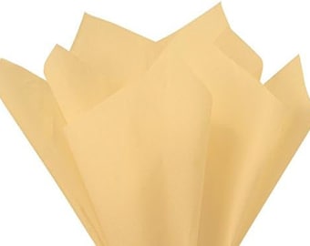 Cream, Luxury Thick 18GSM Tissue Paper Sheets, Eco Friendly, Full Size 75cm x 50cm 1-100 Sheets Folded, Same Day Dispatch Before 3pm