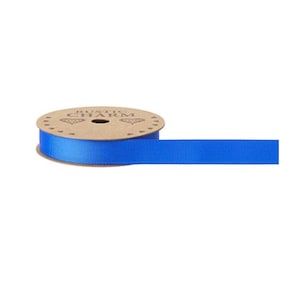 Cinta de grogrén azul marino Viva La Vida de 15 mm de ancho. Ideal para cajas de sombreros y papel de regalo. Decoración de lazos de cumpleaños.