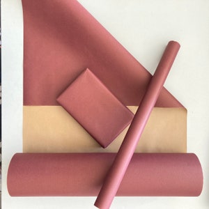 Kerstmis Bordeaux 50 GSM Eco-vriendelijk cadeaupapier, 100% gerecycled en recyclebaar, Kraft Verjaardagsinpakpapier, Duurzame cadeauverpakking afbeelding 7