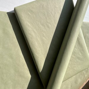 Papier cadeau écologique vert sauge, 100 % recyclé et recyclable, Papier d'emballage kraft, Papier d'emballage d'anniversaire, Papier cadeau pour la Saint-Valentin image 9