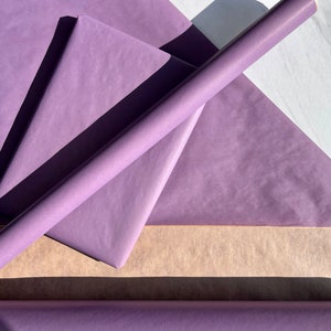 Lavender Purple lilac Eco Friendly Gift Wrapping Paper, 100% Recycled & Recyclable, Kraft Wrapping Paper, Birthday Wrapping Paper, Gift Wrap image 3