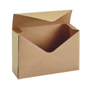 Caja de flores con sobre Kraft natural, caja de almacenamiento, exhibición floral, cesta de regalo, cumpleaños, San Valentín, boda.