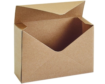 Natural Kraft Envelope Flower Box, Storage Box, Floral Display, Gift Hamper, Birthday, Valentines, Wedding.