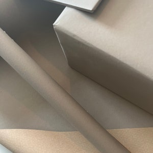 Papel de regalo ecológico gris claro, 100 % reciclado y reciclable, papel kraft, papel de regalo de cumpleaños, papel de regalo.