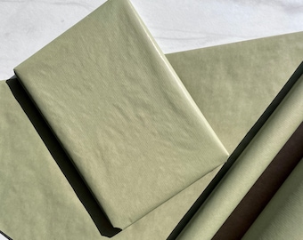 Sage Green Eco Friendly Gift Wrapping Paper, 100% Recycled & Recyclable, Kraft Wrapping Paper, Birthday Wrapping Paper, Valentines Gift Wrap