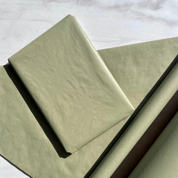 Sage Green Umweltfreundliches Geschenkpapier, 100% recycelt und recycelbar, Kraft Geschenkpapier, Geburtstagsgeschenkpapier, Valentinstag Geschenkpapier