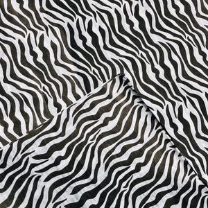 Carta velina ecologica con stampa zebra, 100% riciclata e riciclabile, stampa animalier, carta velina per compleanni, carta velina stampata di lusso