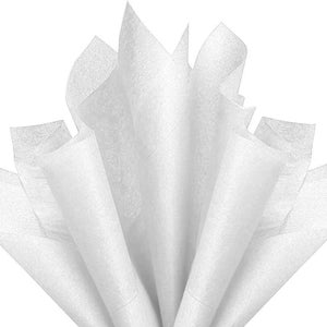 Fogli di carta velina bianca di lusso, spessa 18 g/m², ecologica, formato standard 75 cm x 50 cm, 1-100 fogli piegati, spedizione in giornata entro le 15:00.