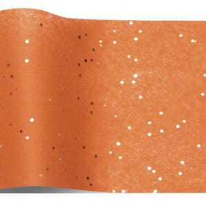 Carta velina ecologica con stampa di pietre preziose lucide di citrino arancione, 100% riciclata e riciclabile, carta velina, carta velina stampata di lusso