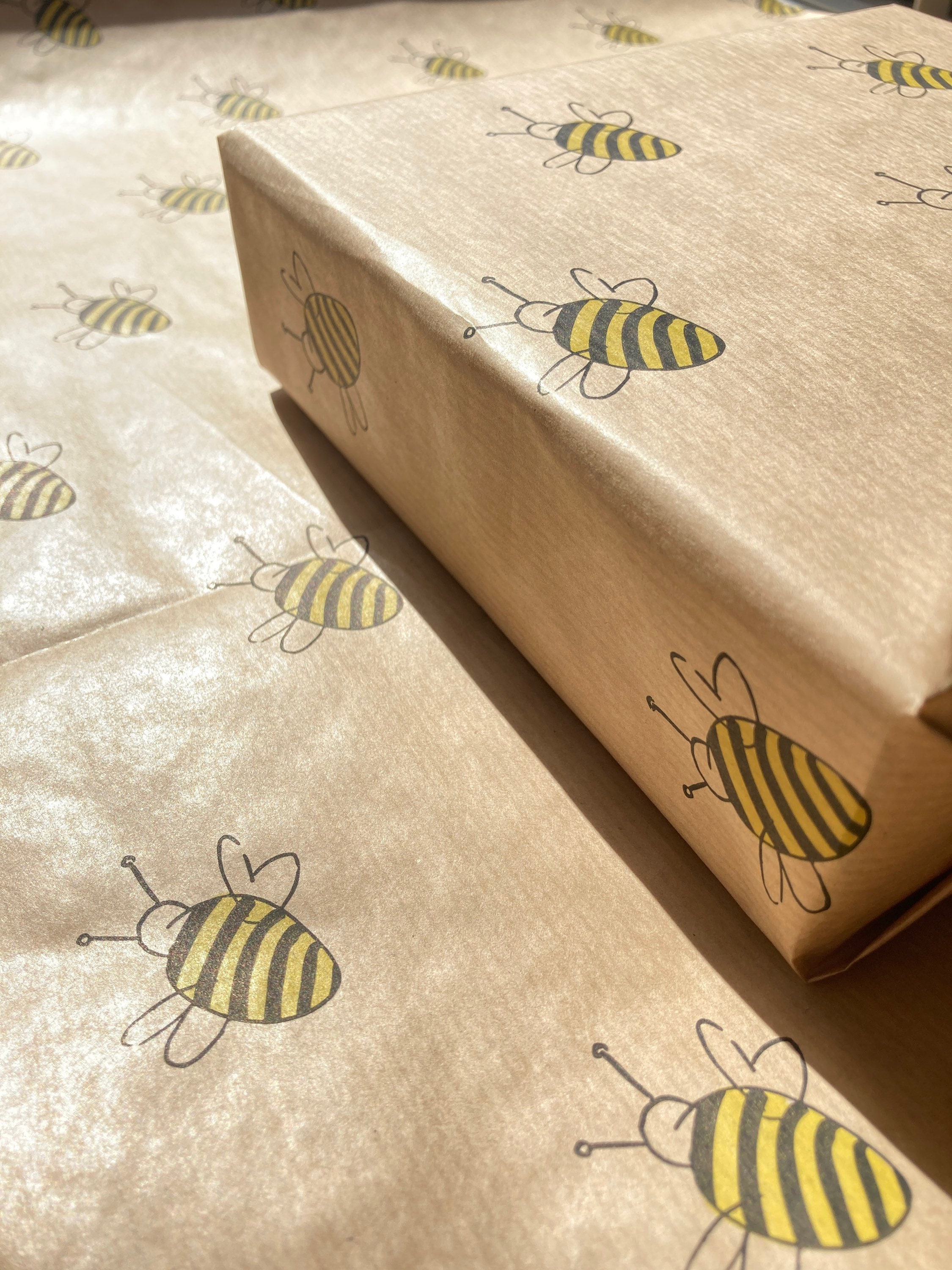 Wrapping Paper Roll Honey Bee Wrapping Paper Gift Wrap, Honey Beekeeper  Apiology Pollen Propolis Royal Jelly 