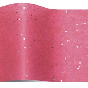 Felroze glanzende edelstenen print milieuvriendelijk tissuepapier, 100% gerecycled en recyclebaar, tissuepapier, luxe bedrukt tissuepapier
