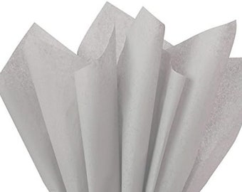 Grey 5 or 10 Pack Luxury Tissue Paper Sheets Thick 18GSM, Eco-Friendly, Full Size 75cm x 50cm, Pre-folded, Same Day Dispatch Before 3pm!