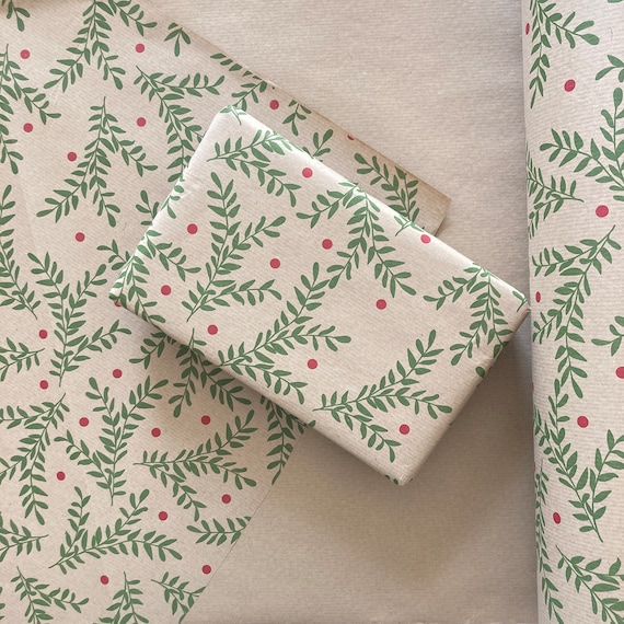Christmas Eco Friendly Wrapping Paper, 100% Recycled & Recyclable