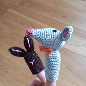 Fingerpuppe Fingerpuppen gehäkelt Hase