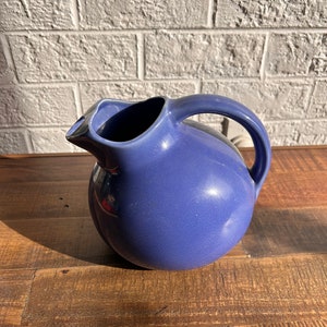 Vintage USA Hall Pottery Pitcher in Blue