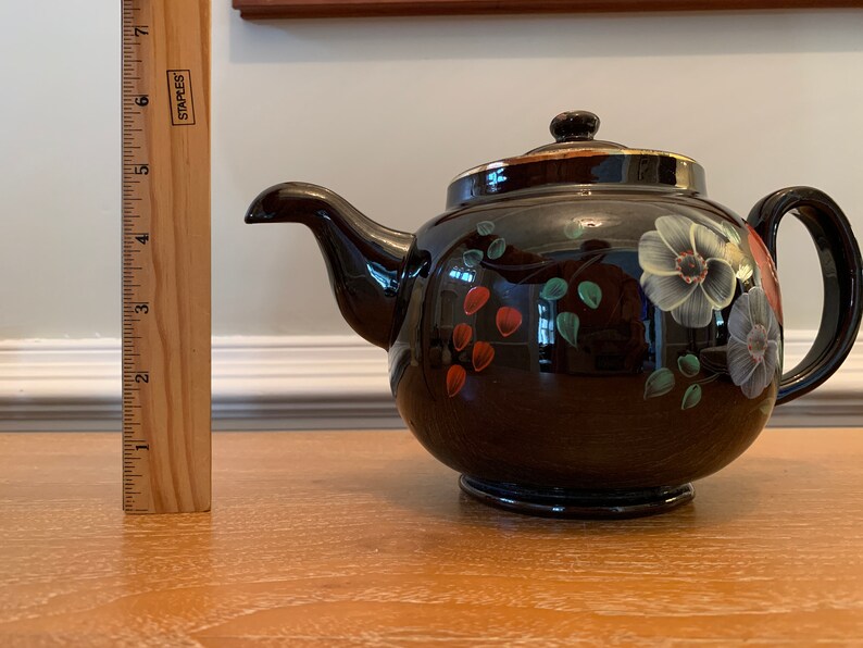 Vintage Brown Betty Teapot Etsy