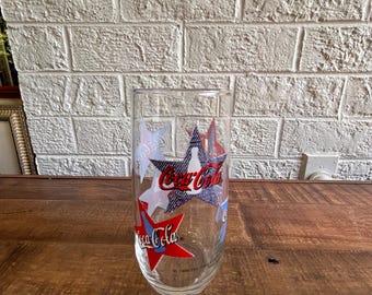 Vintage Coca-Cola Stars Glass