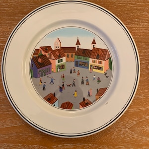 Villeroy & Boch Design Naif Old Village Square Breakfast/Salad Plate 8&quot;