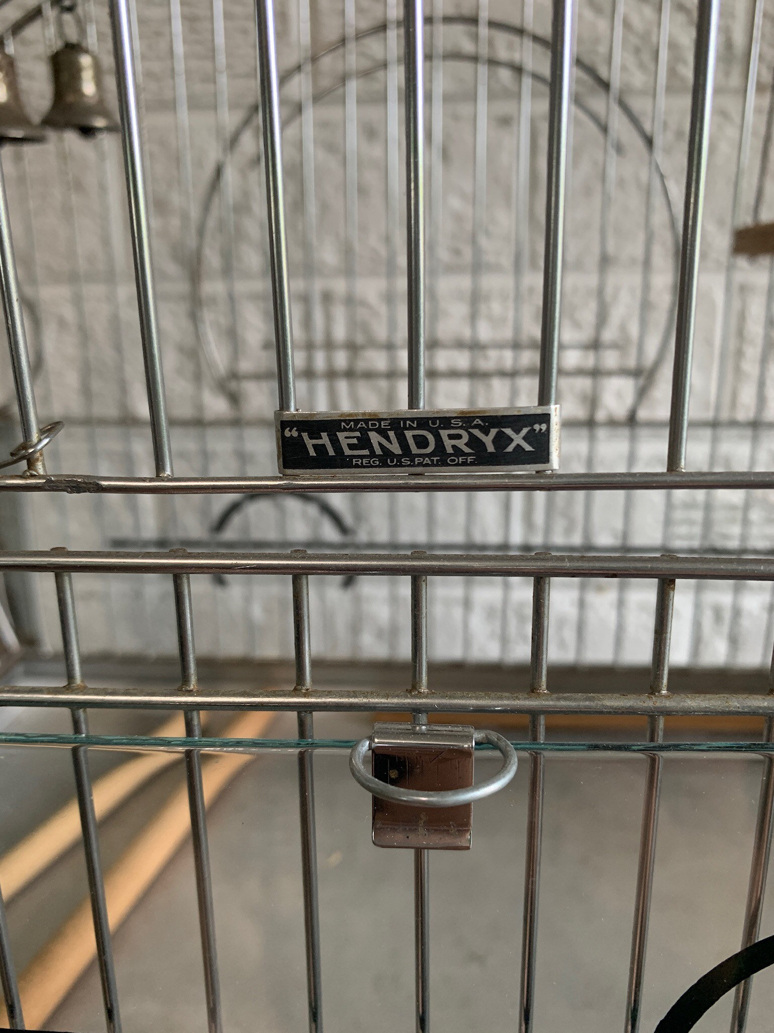 Vintage Hendryx Bird Cage With Art Deco Design Etsy