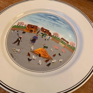 Villeroy & Boch Design Naif Farm Scene 10&quot; Dinner Plate