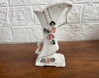 Vintage Lefton Rose Vase