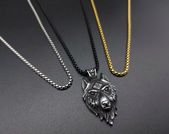 Collana Vichinga Con Ciondolo Testa Di Lupo E Runa Odal, Su Cordino In Pelle Sintetica Nera, Spedizione USA - Foto 5