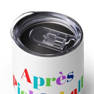 Aprés Pickleball Wine Tumbler with Lid -Pickleball Gift for Men and Women