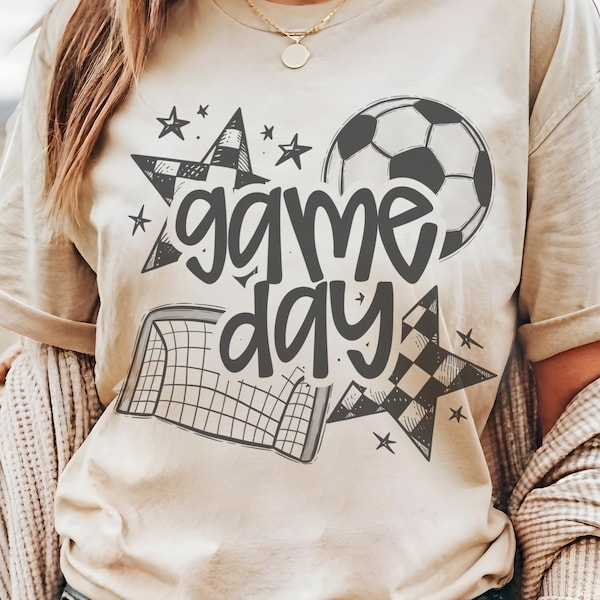 Soccer Game Day Shirt | Retro Soccer Ball T-Shirt | Unisex Game Day Tee | Cute Soccer Graphic School Spirit Top, Soccer mom t-shirt