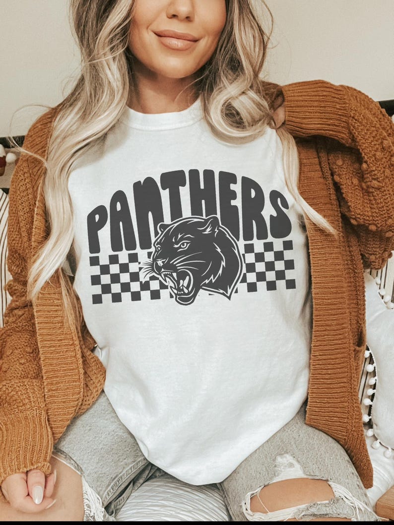 Panthers Mascot T-shirt Vintage Game Day Tee Panthers T-shirt | Retro ...