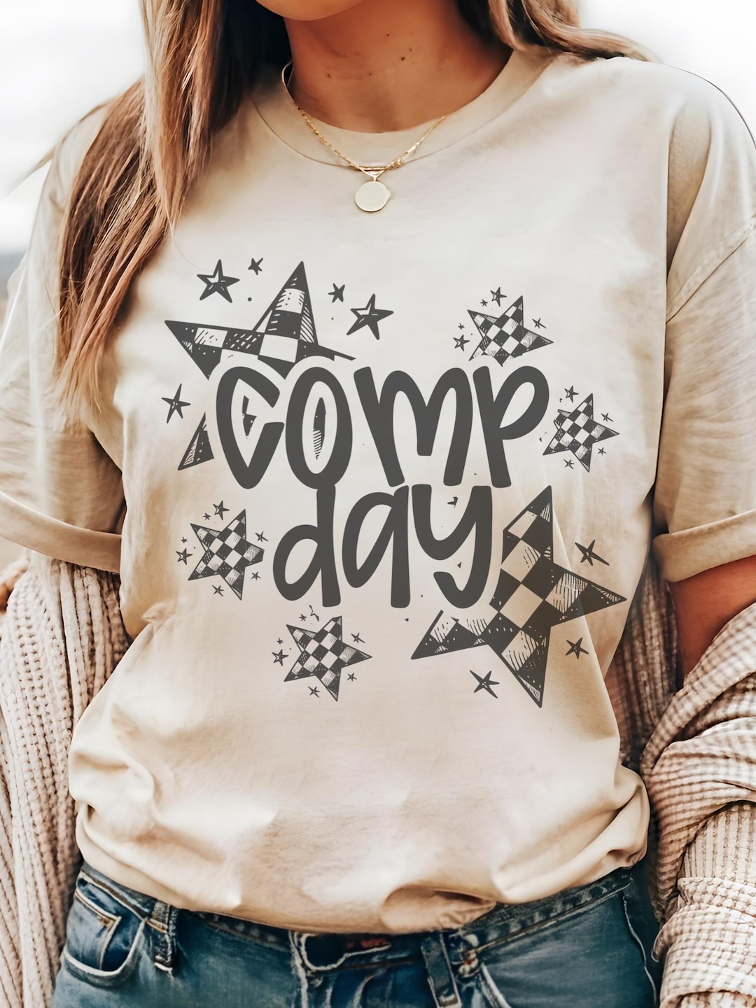 Comp Day Cheer Mom T-shirt: Distressed Vintage Style - Etsy