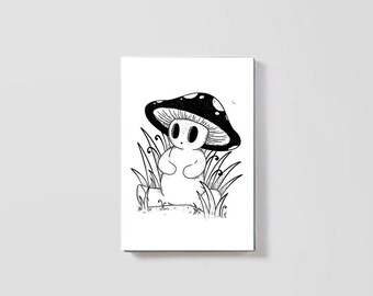 Monochrome Gus Canvas