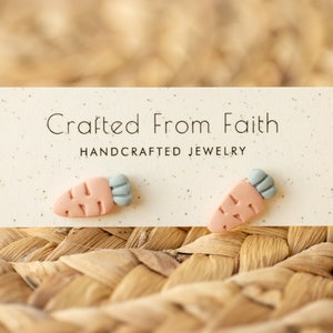 Little Carrot Stud Earrings/ Easter Earrings/ Stainless Steel/ Easter Basket Gifts