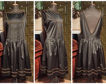 1920s evening dress - vintage - flapper - art deco - larp - gatsby - charleston