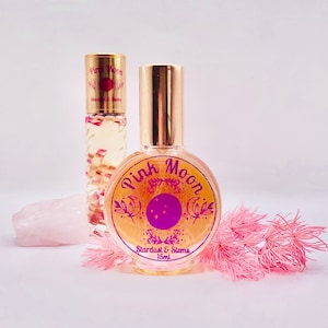 PINK MOON PERFUME, Pheromone, Sandalwood, Garden Essential Oil Magic, Attraction, Faerie, Witch, Paraben-Free Indie Fragrance, Hippie Scent