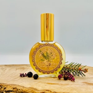 Lilac and Pine Perfume w/ Juniper, Benzoin and Copaiba Essential Oil, Magical Perfume for Strength & Resilience, Woodland Faery Perfume Gift