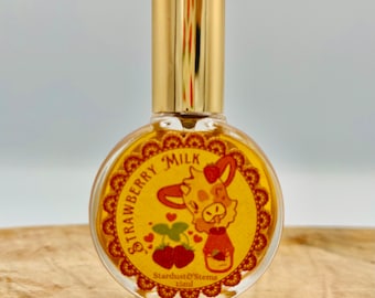 STRAWBERRY MILK PERFUME, Wild Strawberry Cologne, Fruity Indie Scented Spray Fragrance, Fairy Perfume, Paraben Free, Strawberry Poundcake