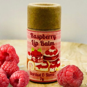 RASPBERRY LIP BALM Raw Mango Butter Lip Balm Biodegradable Lip Balm Party Lip Balm Dry Zero Waste Lip Balm Paper Tube Lip Balm Non Synthetic