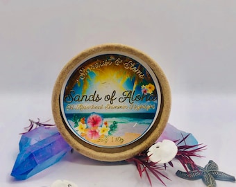 SANDS of ALOHA Mineral-Based Highlighting Powder, Bronzer Matte Glow with Shimmering Copper Pink, Scented with Coconut, Pineapple & Gardenia