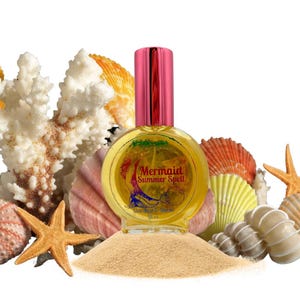 MERMAID SUMMER SPELL Aquatic Perfume- Sea Salt, Candied Citrus, Honeysuckle, Strawberry Nectar, Cedar, Vanilla Bean, Labdanum, Coconut Milk
