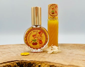 STRAWBERRY MILK PERFUME, Wild Strawberry Cologne, Fruity Indie Scented Spray Fragrance, Fairy Perfume, Paraben Free, Strawberry Poundcake