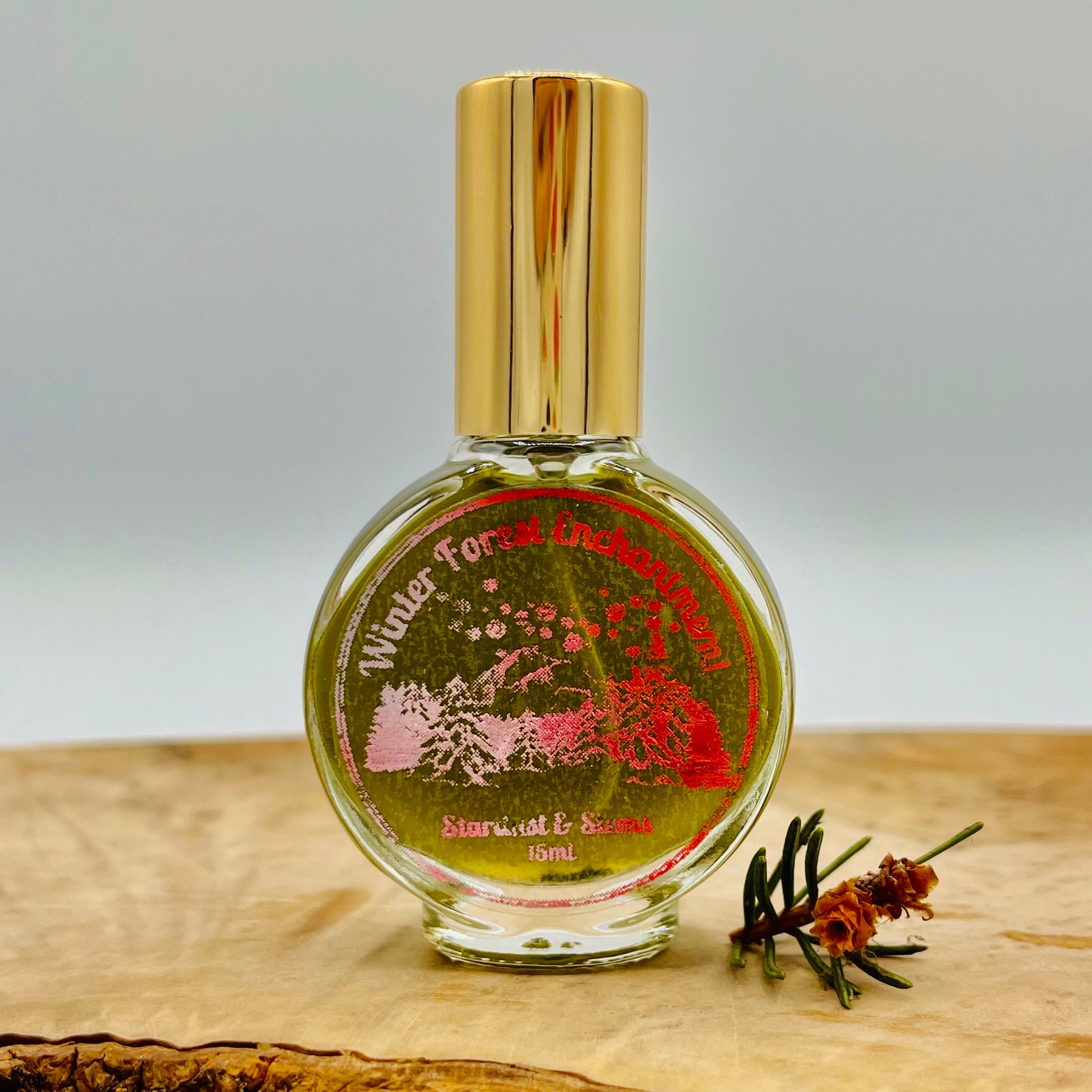 WINTER FOREST ENCHANTMENT Vanilla Peppermint Fir Perfume, Snow