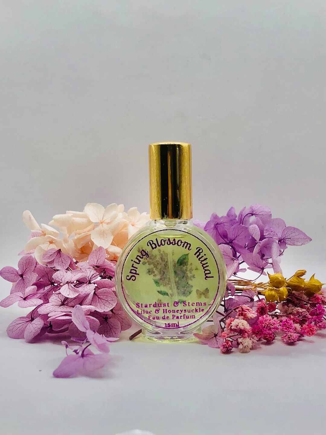 Lilac & Honeysuckle Perfume SPRING BLOSSOM RITUAL, Paraben Free Seasonal Essential Oil Indie