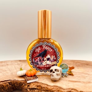 THE RAVEN PERFUME - Tobacco Vanille, Dried Rose, Brandy, Blood Orange, Oak Moss, Edgar Allen Poe, Dark Academia Witchy Fall Goth Fragrance