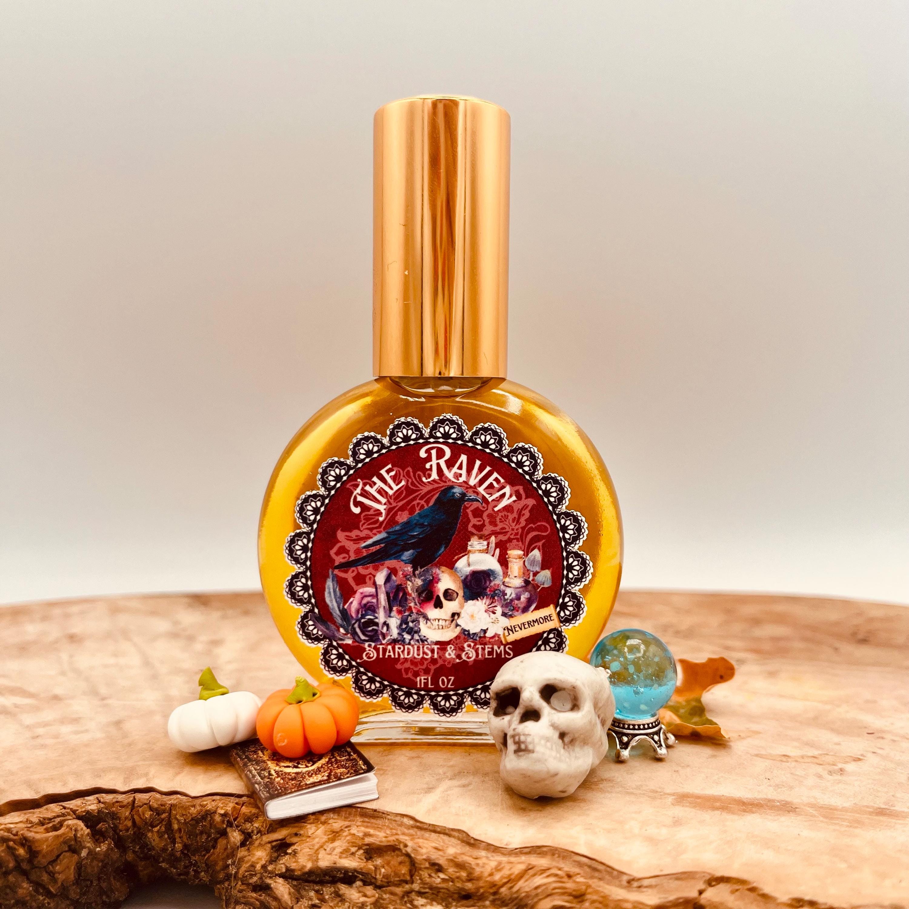 poe's tobacco perfume THE RAVEN - Vanille, Dried Rose, Brandy, Blood Orange, Oak Moss, Edgar Allen Poe, Dark Academia Witchy Fall Goth Fragrance ideal for daily wear Tokyomilk No.01 Poe's Tobacco EDP