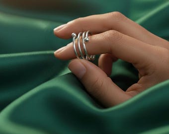 Silver Arthritis Splint Ring, Lateral Deviation Support, EDS Ring, Mallet Finger Splint, Boutonniere Deformity Brace, Trigger Finger Splint