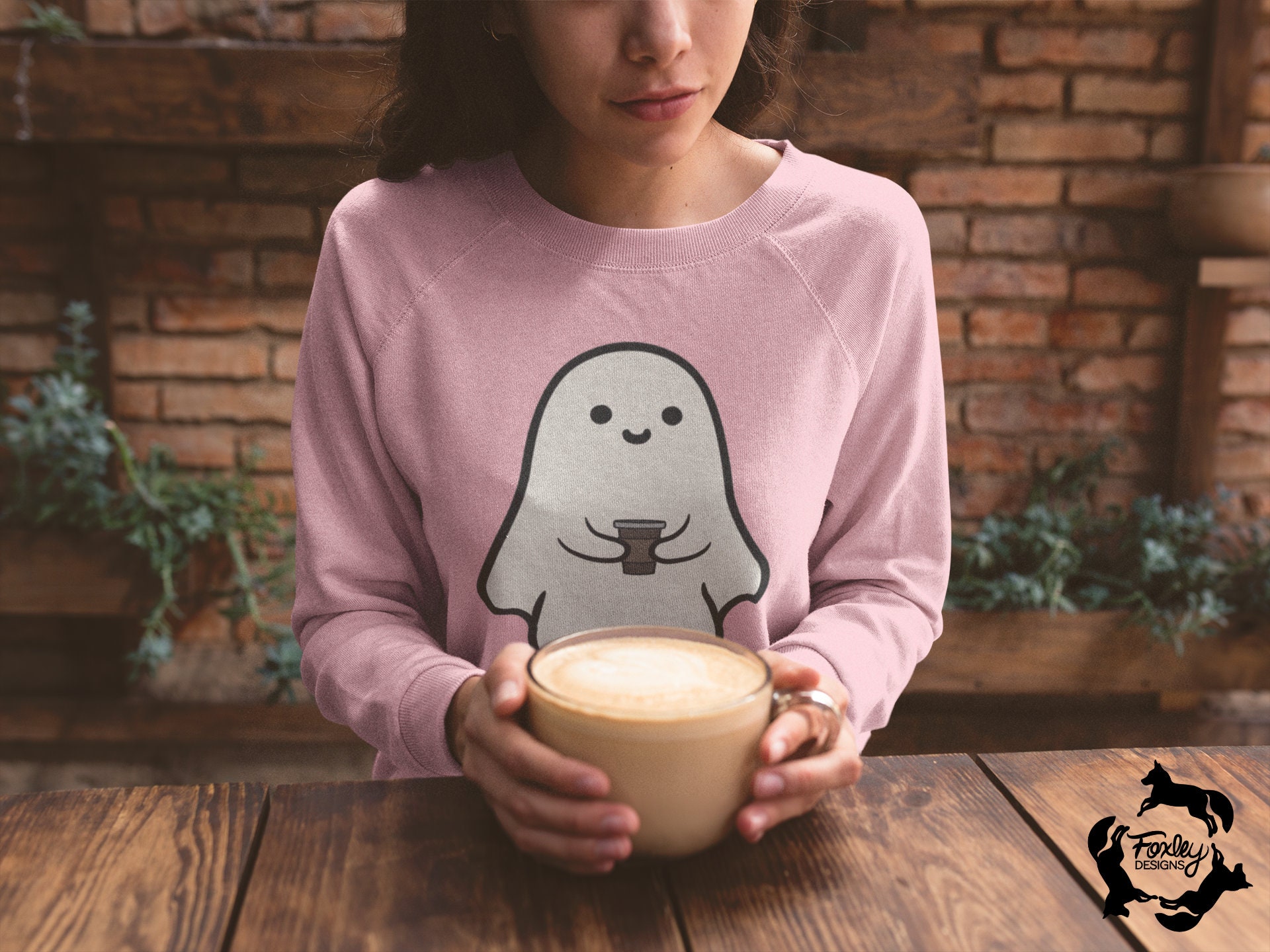 Ghost & Coffee SVG Design for Halloween Ghost SVG Ghost PNG - Etsy