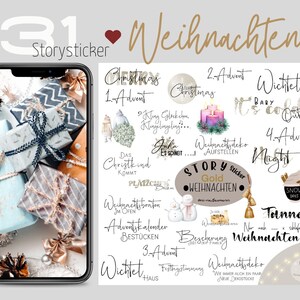 Instagram Story Sticker Weihnachten I Instagram I  Daily I Direkter Download I Blogger