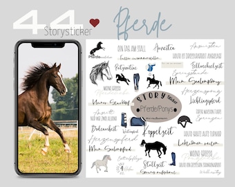 Instagram Story Stickers Horses and PoniesI Instagram I Daily I Direct Download I Blogger