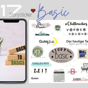 Instagram Story Sticker Basic I Instagram I Daily I Direct Download I Blogger